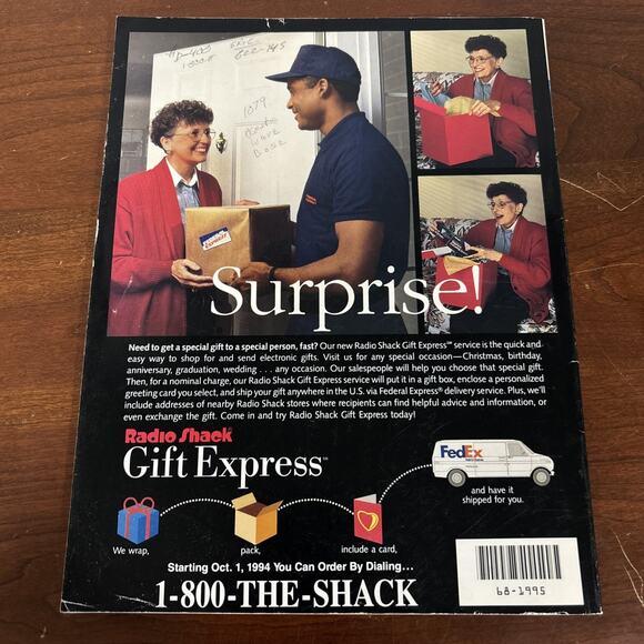 1995 VTG Radio Shack Answers Catalog Paperback Electronics Reference Technology - Picture 2 of 7